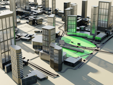Guangzhou China Citymap Building Modelo 3D