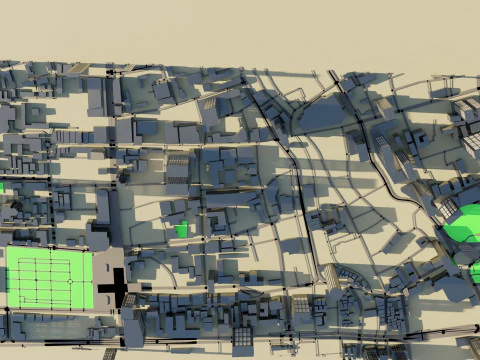 Guangzhou China Citymap Building 3D Model