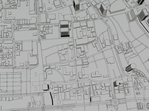Guangzhou China Citymap Building Modello 3D