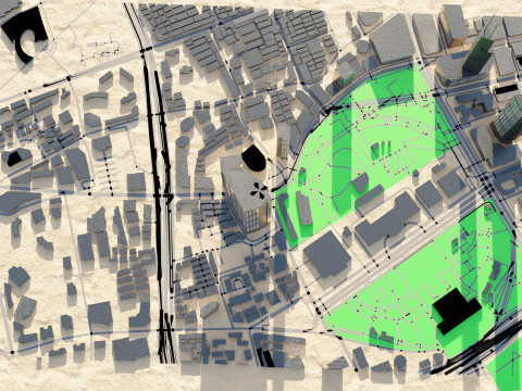 Shanghai China Citymap Building 3D Model