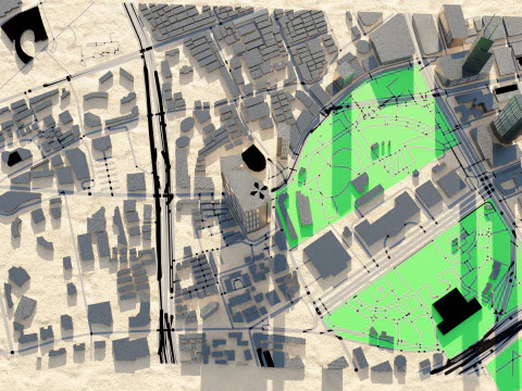 Shanghai China Citymap Building 3D Model