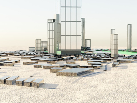 Shanghai China Citymap Building 3D Model