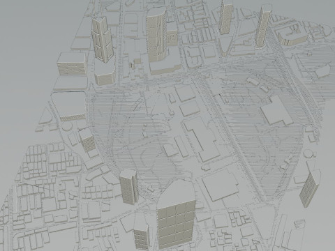 Shanghai China Citymap Building 3D Model