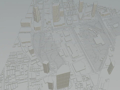Shanghai China Citymap Building 3D Model