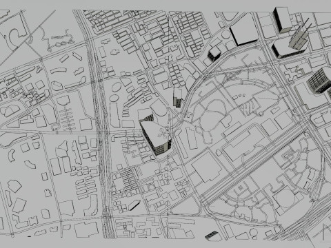 Shanghai China Citymap Building 3D Model