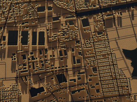 Iwata Japan Citymap Building 3D 模型