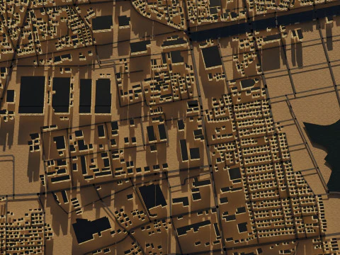 Iwata Japan Citymap Building 3D Model