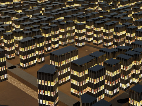 Iwata Japan Citymap Building 3D 模型