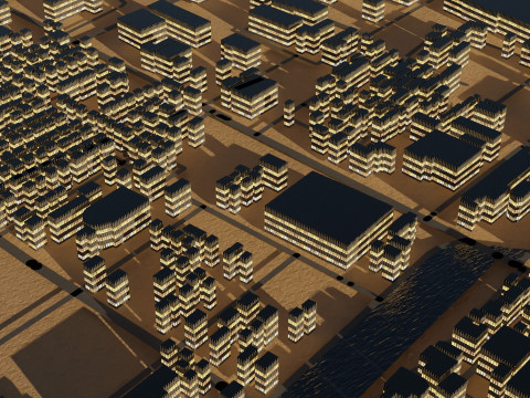 Iwata Japan Citymap Building 3D 模型