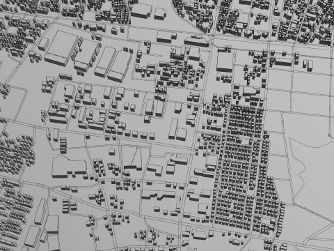 Iwata Japan Citymap Building 3D 模型