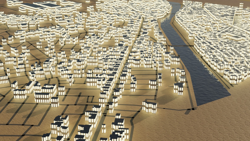Kanazawa Japan Citymap Building 3D Model .c4d .max .obj .3ds .fbx .stl .blend 