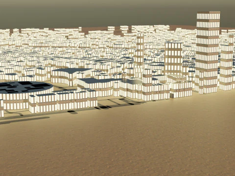 Kanazawa Japan Citymap Building 3D Model