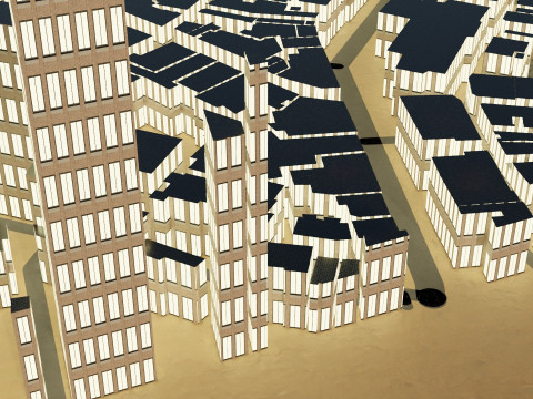 Kanazawa Japan Citymap Building 3D Model