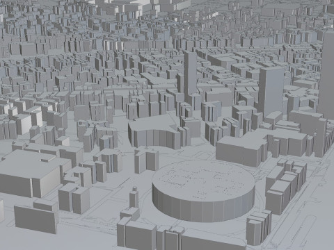 Kanazawa Japan Citymap Building 3D Model