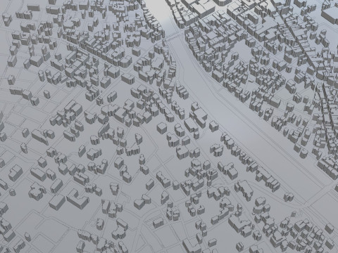 Kanazawa Japan Citymap Building 3D Model