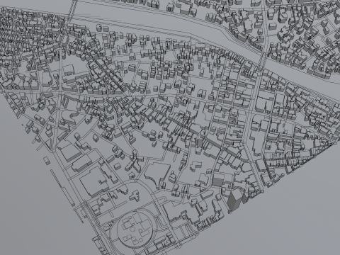 Kanazawa Japan Citymap Building 3D Model