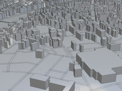 Kanazawa Japan Citymap Building 3D Model