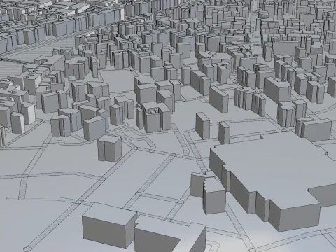 Kanazawa Japan Citymap Building 3D Model