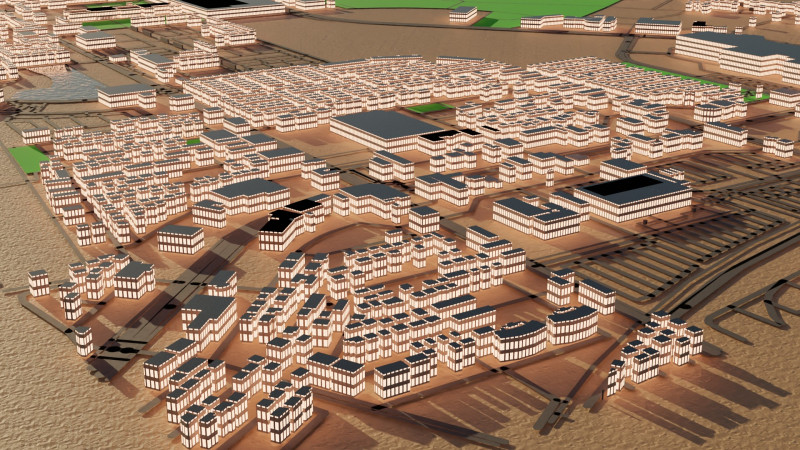 Tsukuba Japan Citymap Building 3D 모델 .c4d .max .obj .3ds .fbx .stl .blend