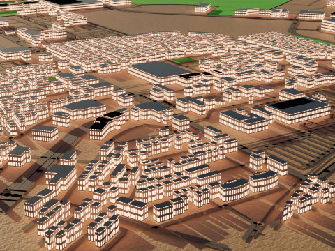 Tsukuba Japan Citymap Building Modèle 3D