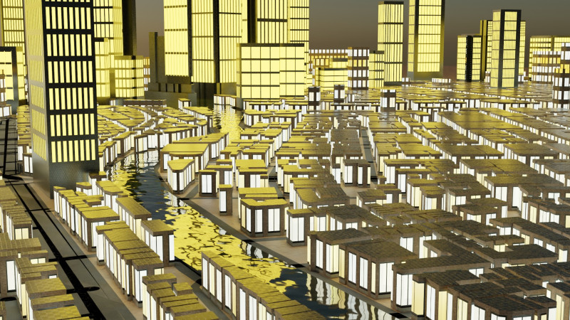 Yokohama Japan Citymap Building 3D Model .c4d .max .obj .3ds .fbx .stl .blend 