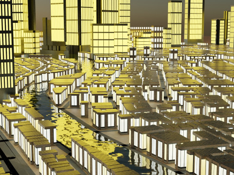 Yokohama Japan Citymap Building 3D 모델