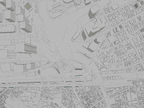 Yokohama Japan Citymap Building 3D Model