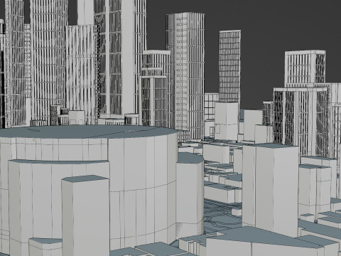 Yokohama Japan Citymap Building 3D Model