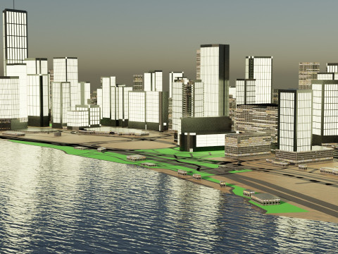 Hongkong Citymap Building Model 3D