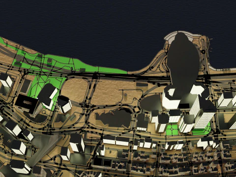 Hongkong Citymap Building 3D Model