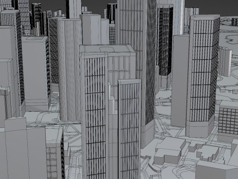 Hongkong Citymap Building Model 3D