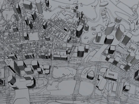 Hongkong Citymap Building 3D Model