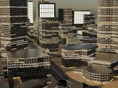 Perth Australia Citymap Building 3D Model
