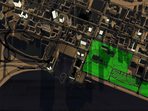Perth Australia Citymap Building 3D Model