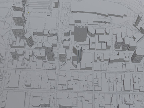 Perth Australia Citymap Building 3D Model