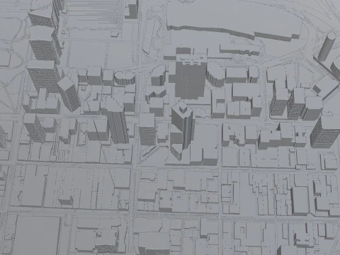 Perth Australia Citymap Building 3D Model
