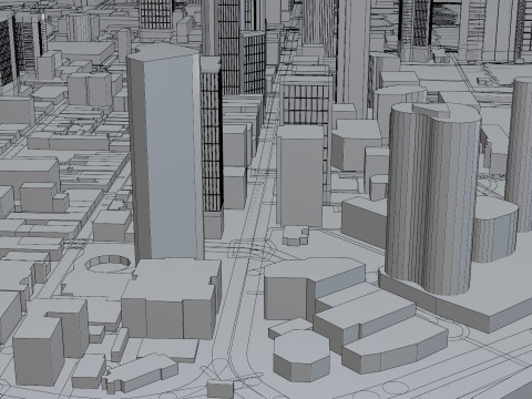 Perth Australia Citymap Building 3D Model