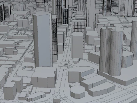 Perth Australia Citymap Building 3D Model