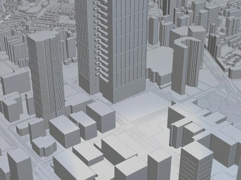Taipe Citymap Building 3D Model