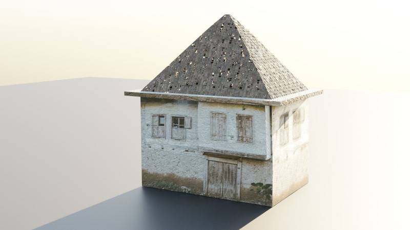 Abandoned House with Broken Windows Modèle 3D .c4d .max .obj .3ds .fbx .stl .blend 