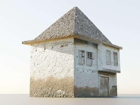 Abandoned House with Broken Windows Modèle 3D