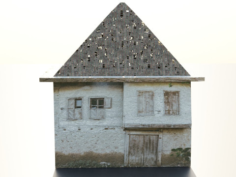Abandoned House with Broken Windows Modèle 3D