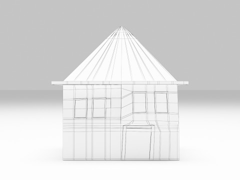Abandoned House with Broken Windows Modèle 3D