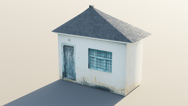 Exterior of an Abandoned House Modelo 3D .c4d .max .obj .3ds .fbx .stl .blend 