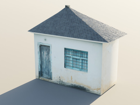 Exterior of an Abandoned House 3Dモデル