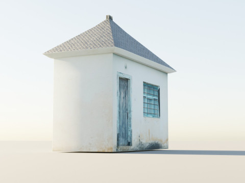 Exterior of an Abandoned House Modelo 3D