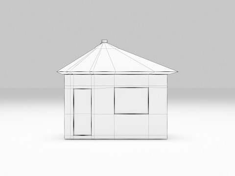 Exterior of an Abandoned House Modelo 3D