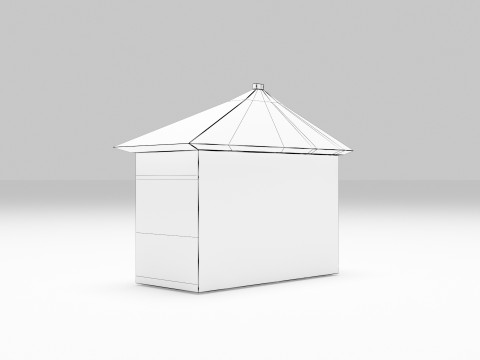 Exterior of an Abandoned House Modelo 3D