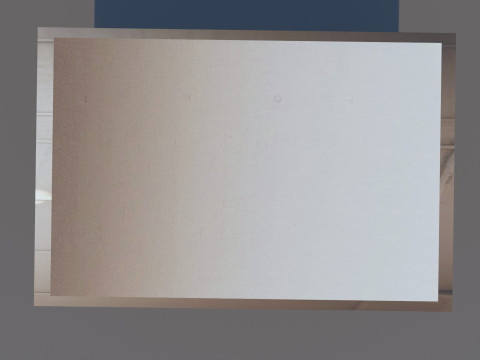 Teal Wooden Door Beside Window Modèle 3D