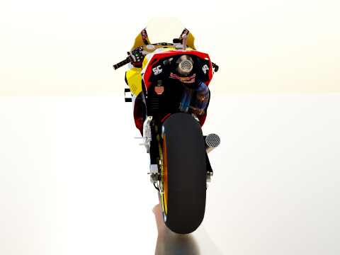 Marc Marquez Honda RC213V 2021 MotoGP 3D Model